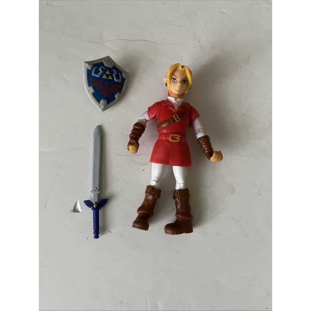 World of Nintendo Link Red Goron Tunic 4" Figure Legend of Zelda Jakks Pacific